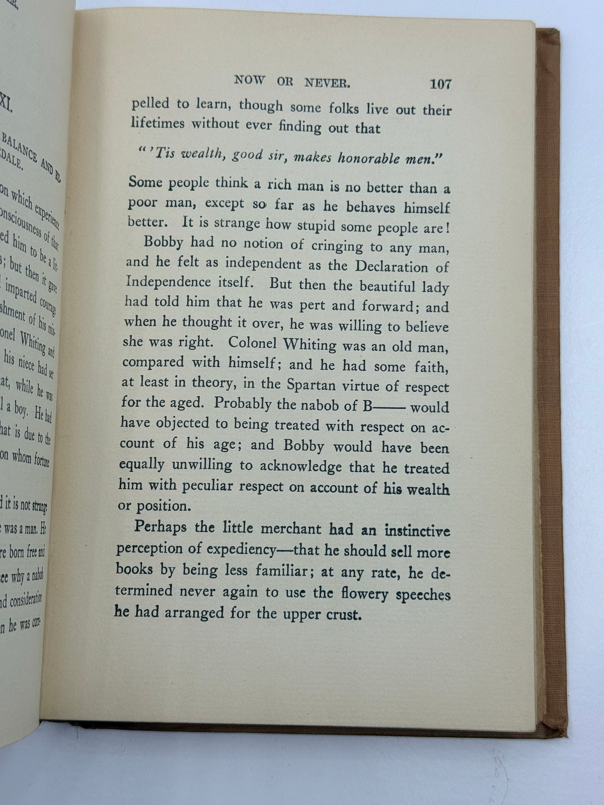 Oliver Optic’s Now or Never Antique Book