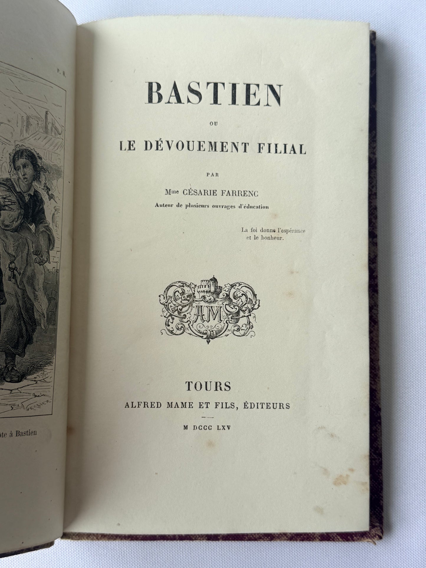Bastien, Purple French Cartonnage Book