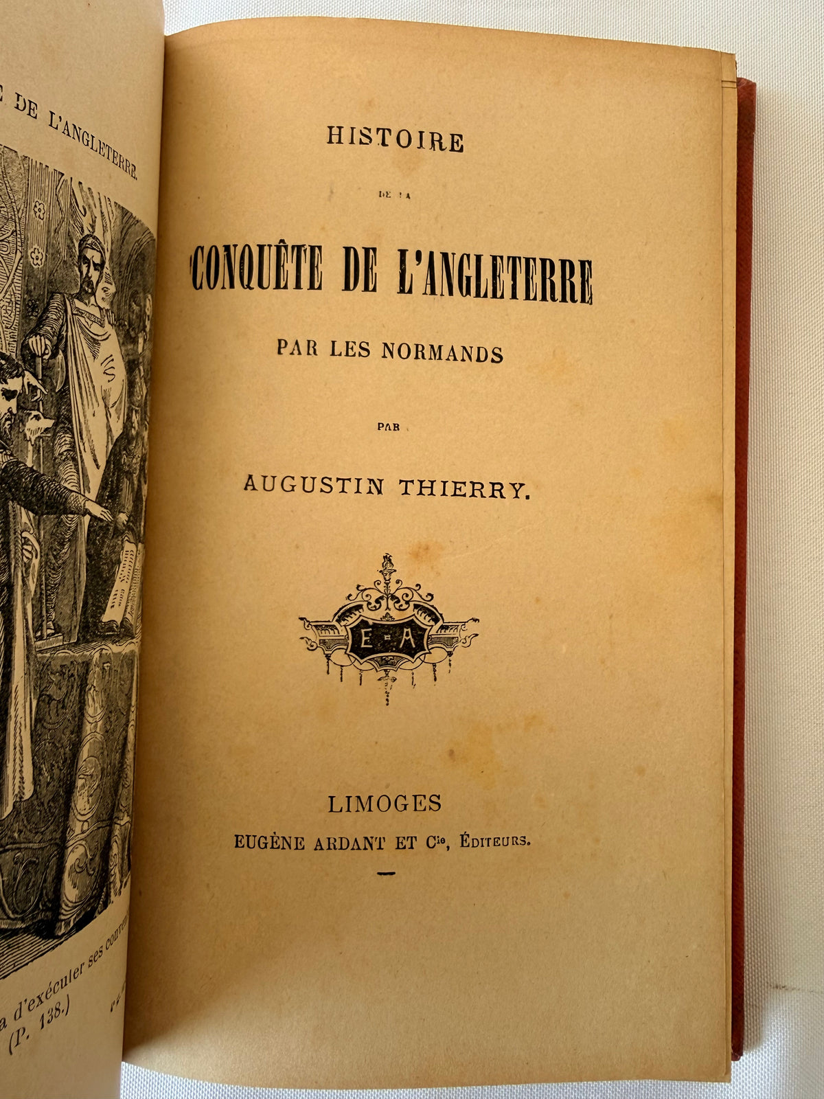 History of the Conquest of England, French Cartonnage Book