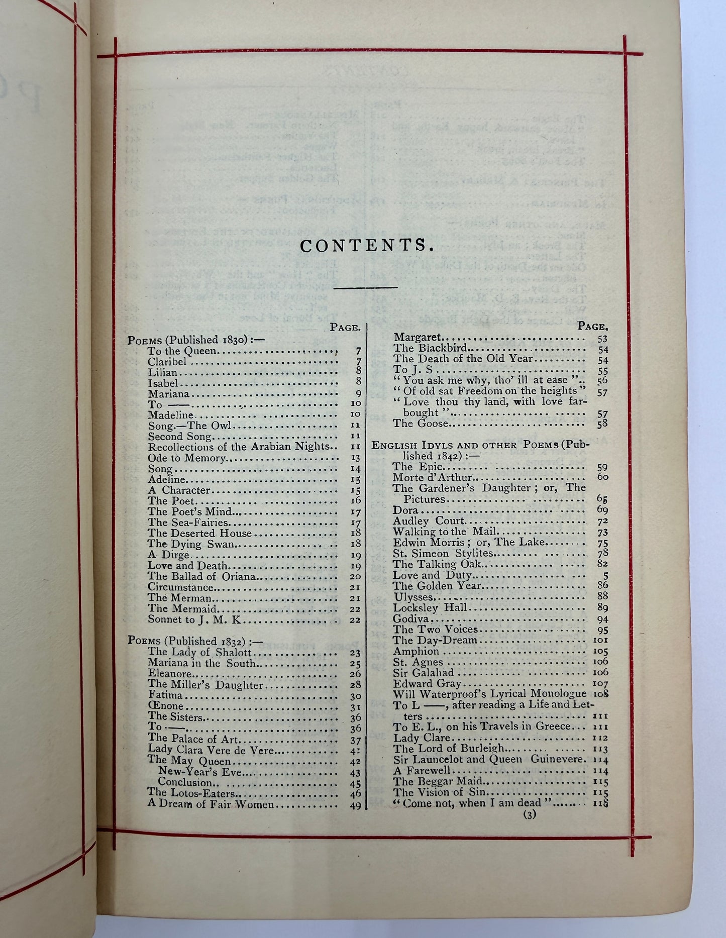 Alfred Tennyson’s Poetical Works, The Princess & Others