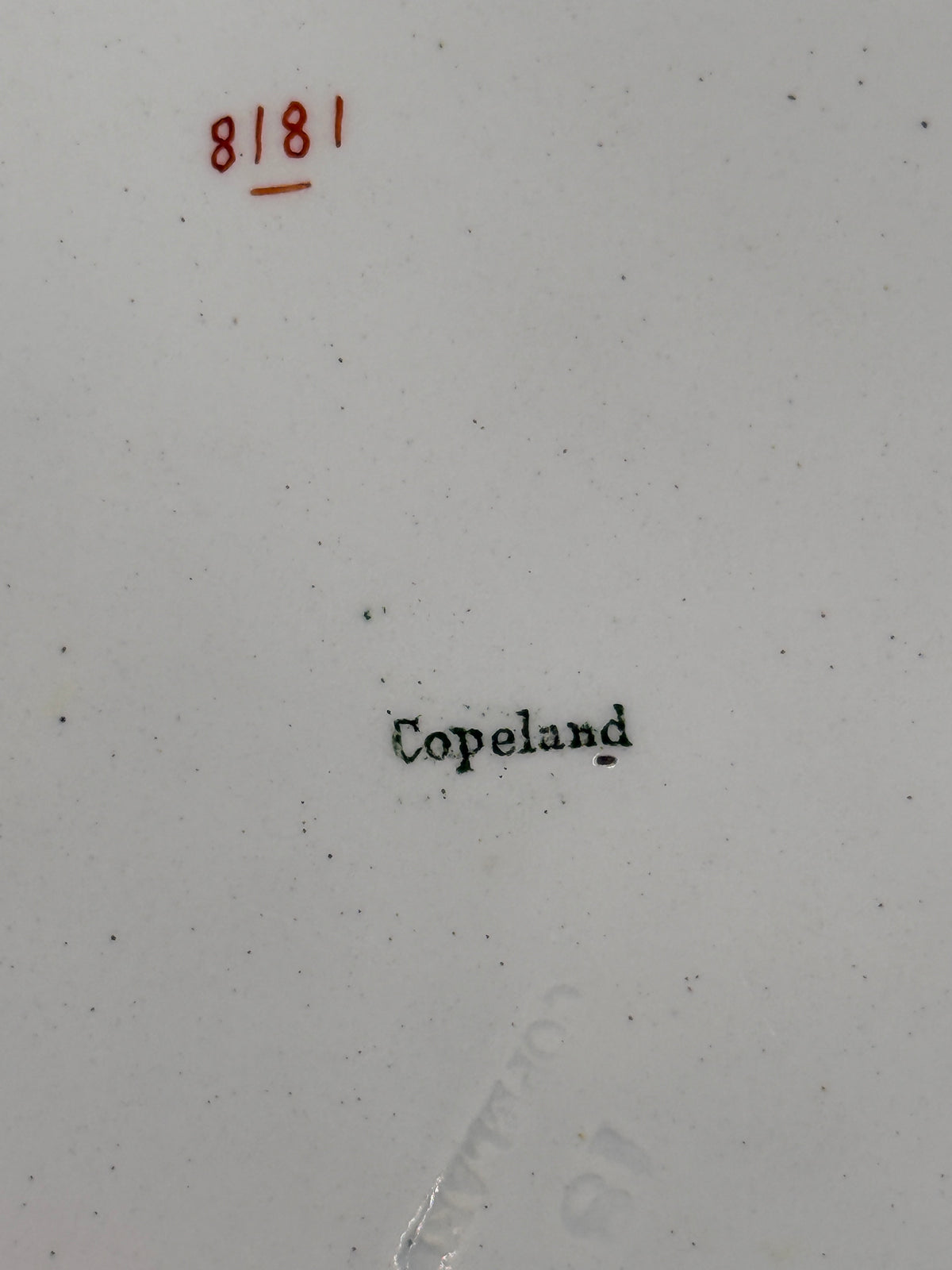 English Copeland Floral Dish, 9.75"