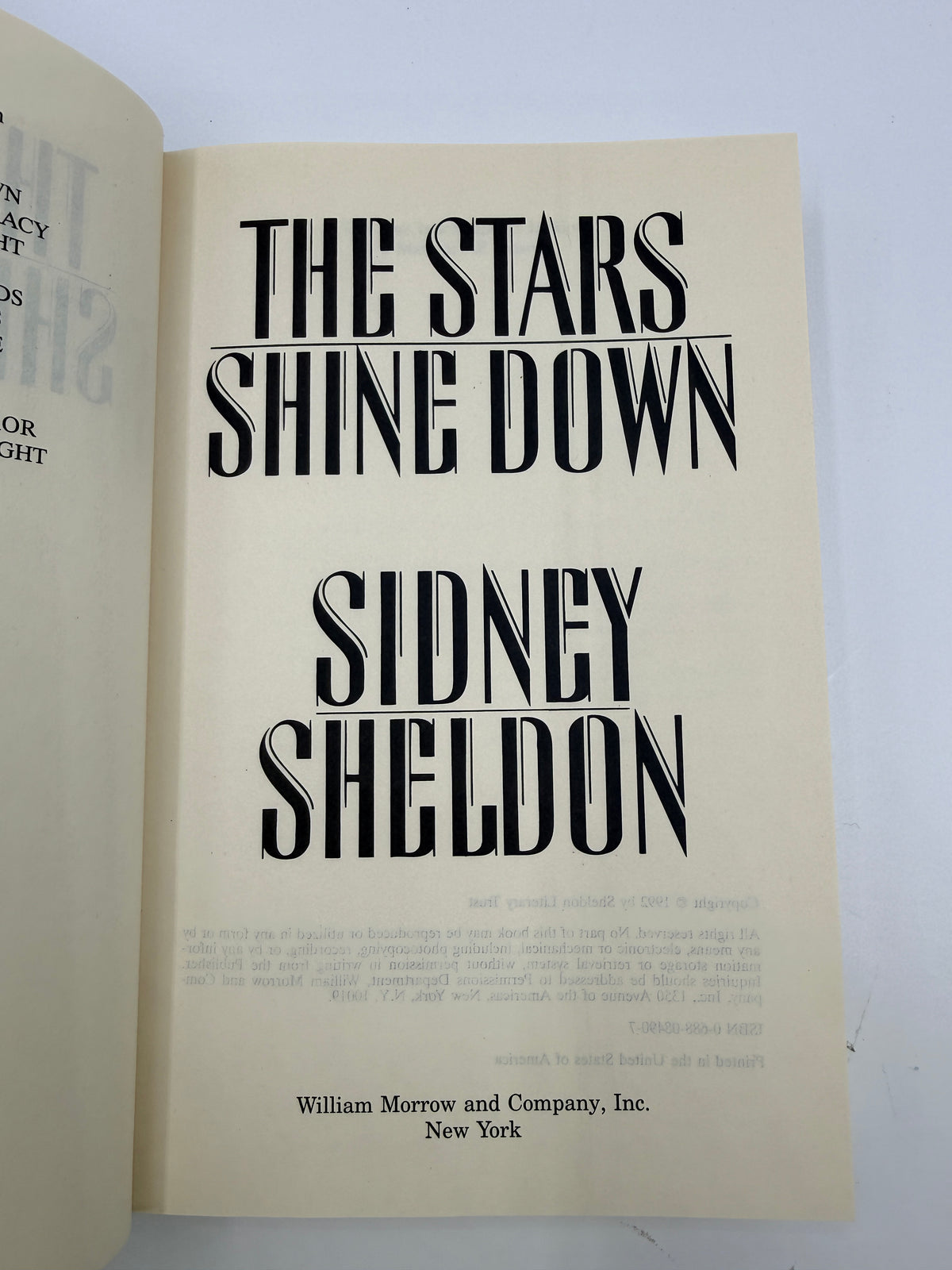 The Stars Shine Down by Sidney Sheldon