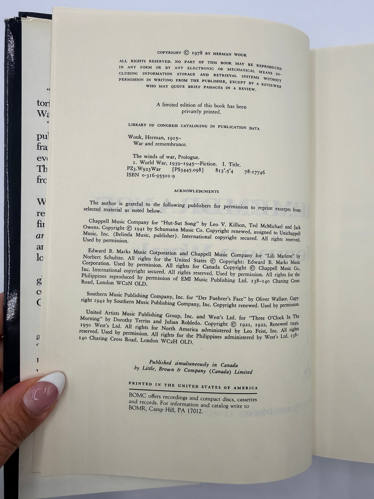 War and Remembrance by Herman Wouk, 1978