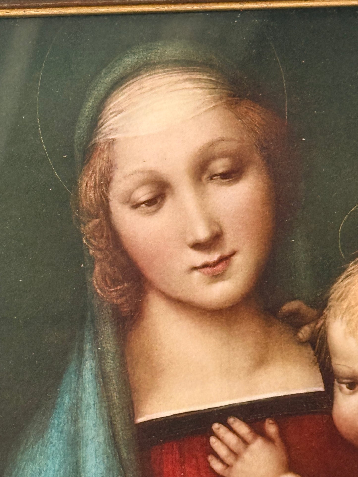 Madonna Christian Print by Roberto Hoesch, Italy, 11”