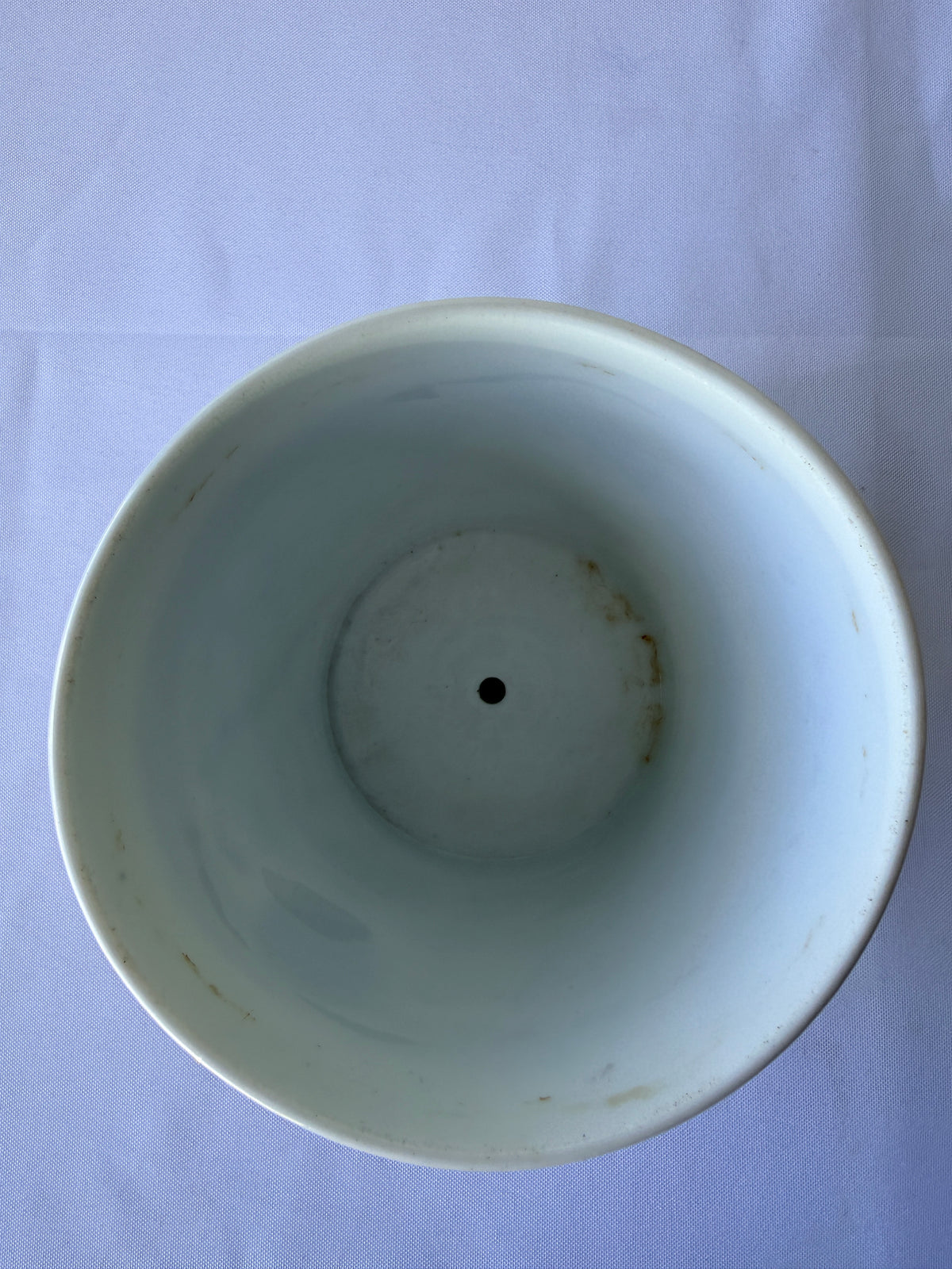 French Porcelain Jardinere or Cache Pot with Lion Mask Handles