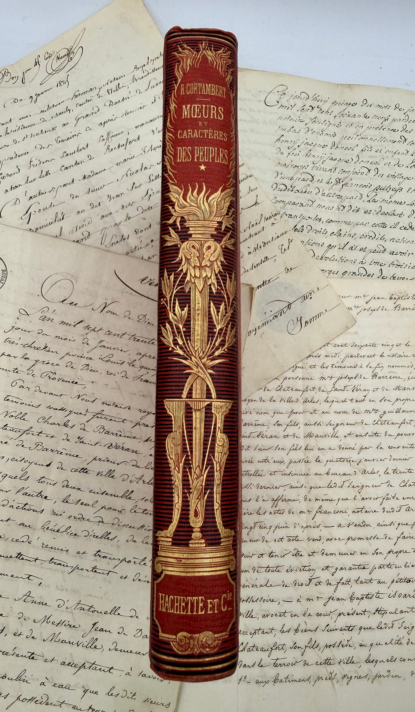 Customs and Characteristics of Peoples, French Cartonnage Book