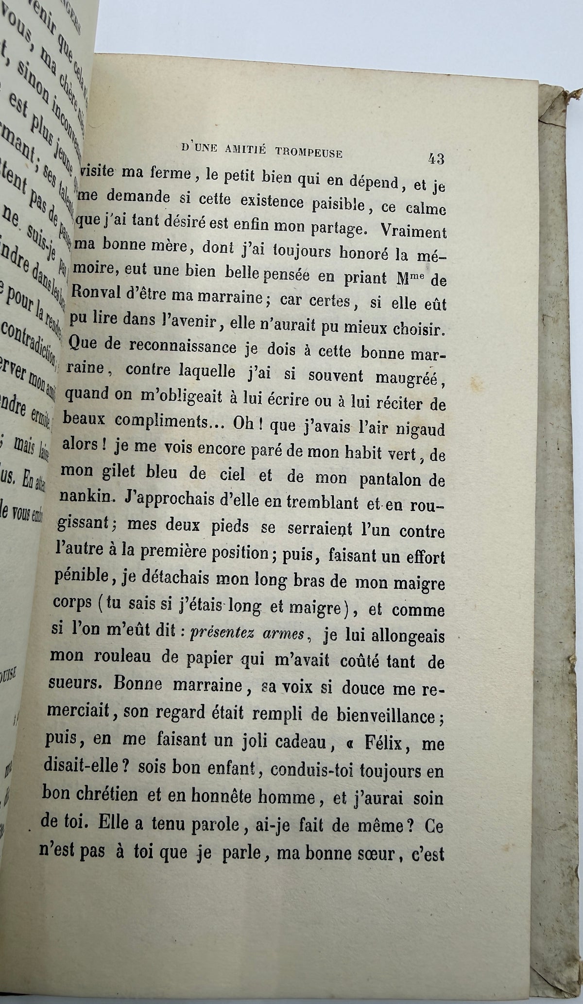 The Dangers of Deceptive Friendship, French Cartonnage Book