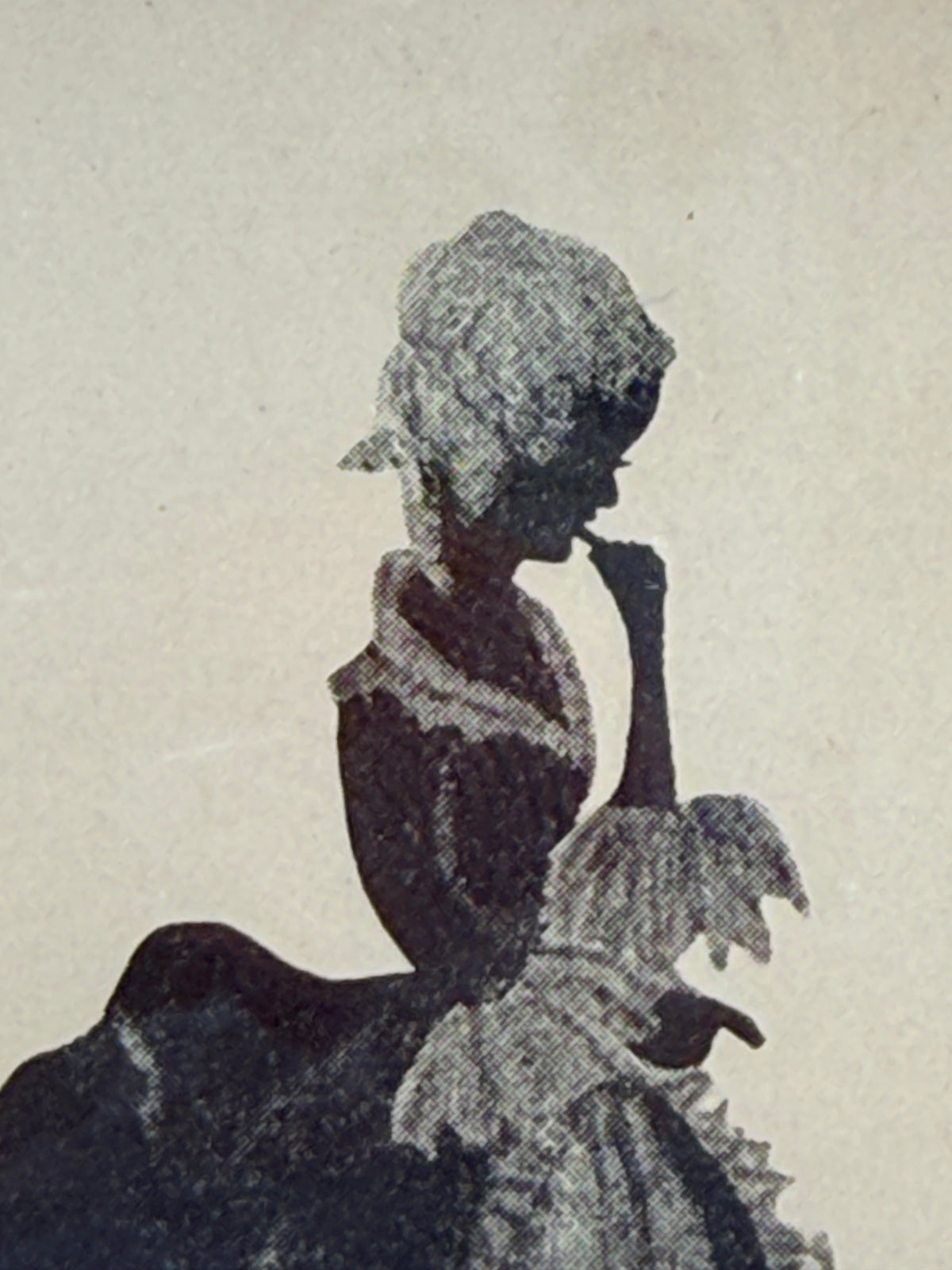 Framed Silhouette, Colonial Lady by C & A Richards - Boston