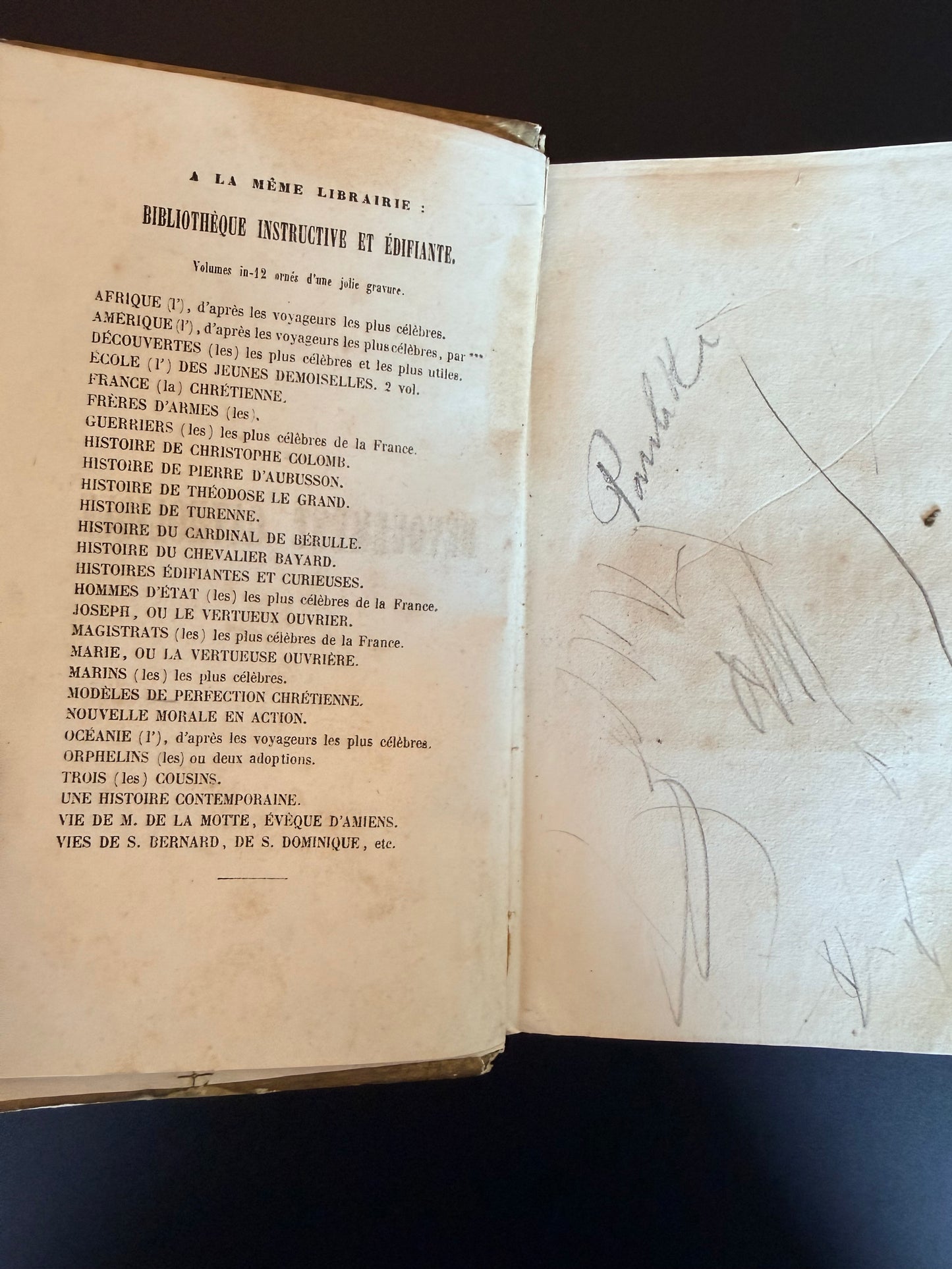 French Cartonnage Book on Catholic Topic, 1851