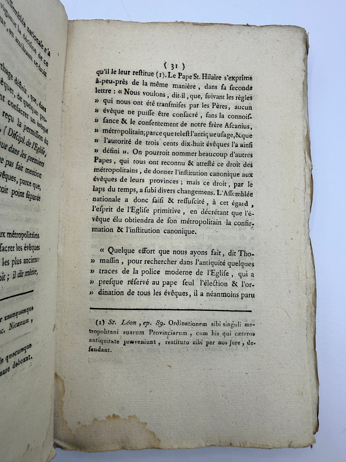 Pastoral Instruction, 1792, French Antique Soft Cover Book