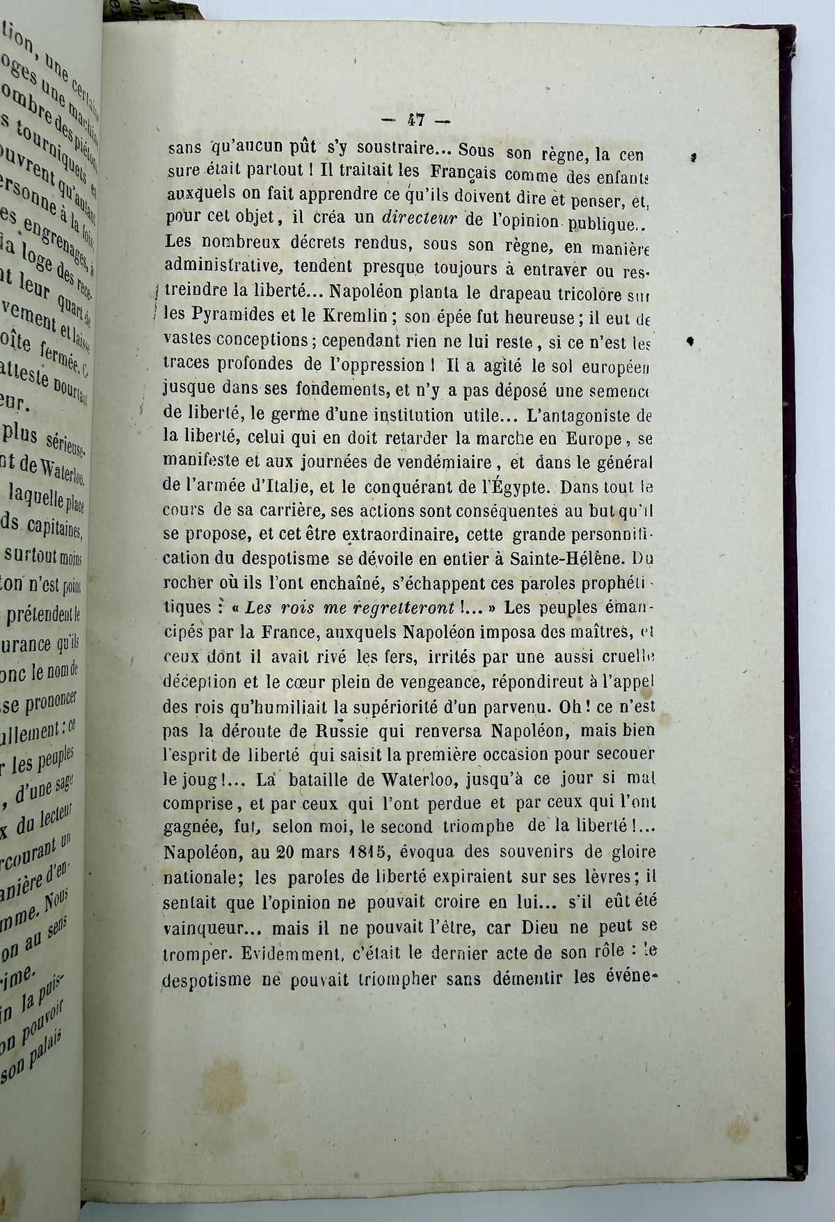 Voyage en Angleterre, French or Trip to England