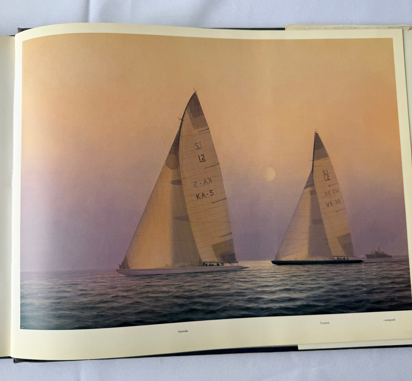 The Winning Moment, Paintings of The America’s Cup (1851-1987). Tim Thompson Art