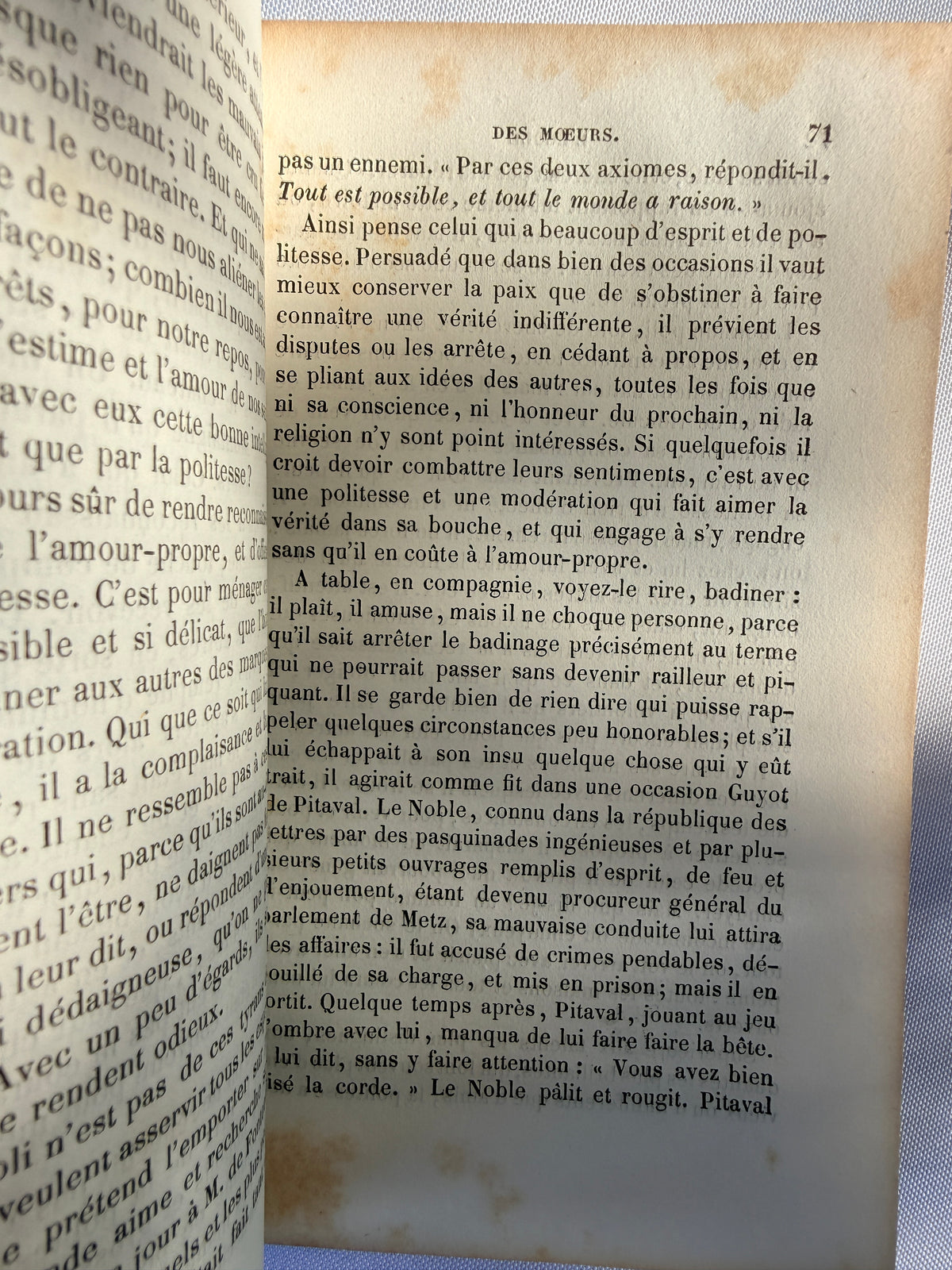 L'Ecole Des Moeurs by M Blanchard, French, Two Volumes