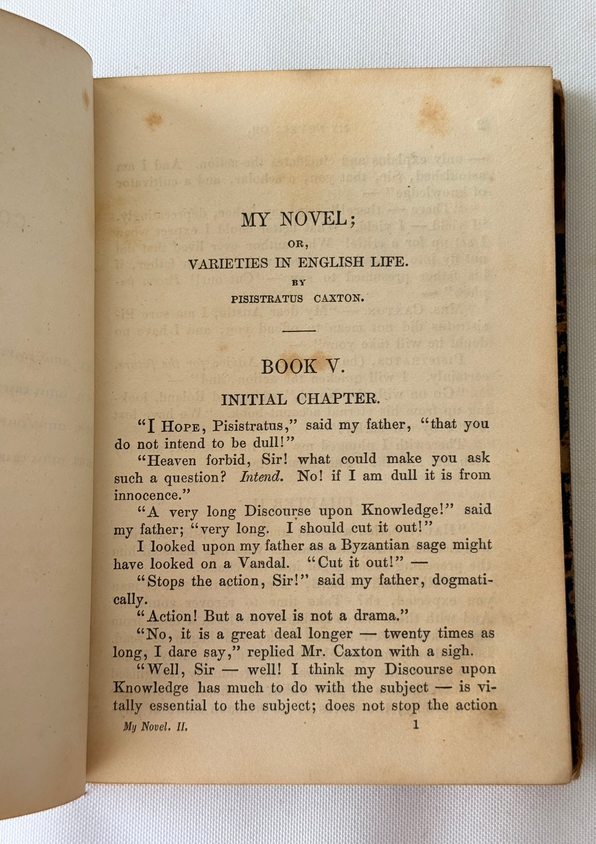 My Novel by Sir Edward Bulwer Lytton, 1851