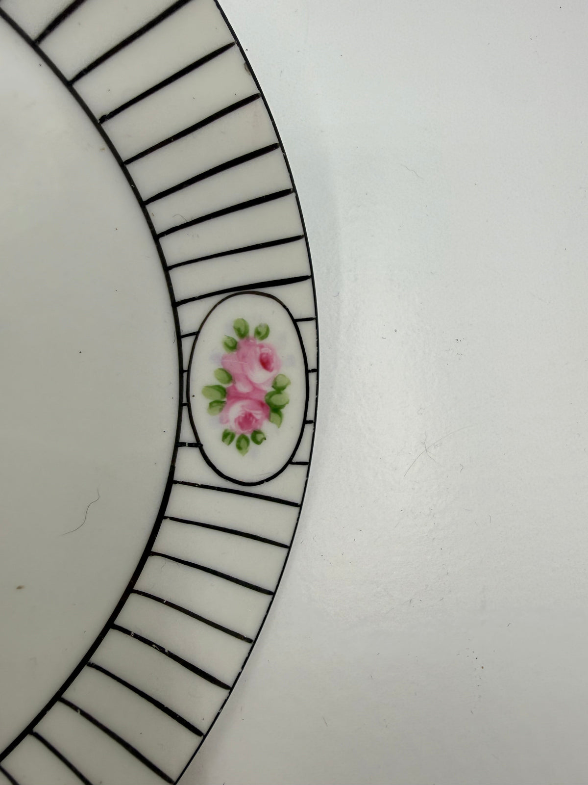 Nippon Pink Rose Floral Plate, 6”