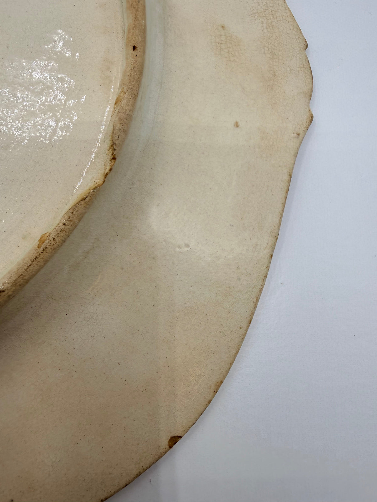 French Artichoke Majolica Plate