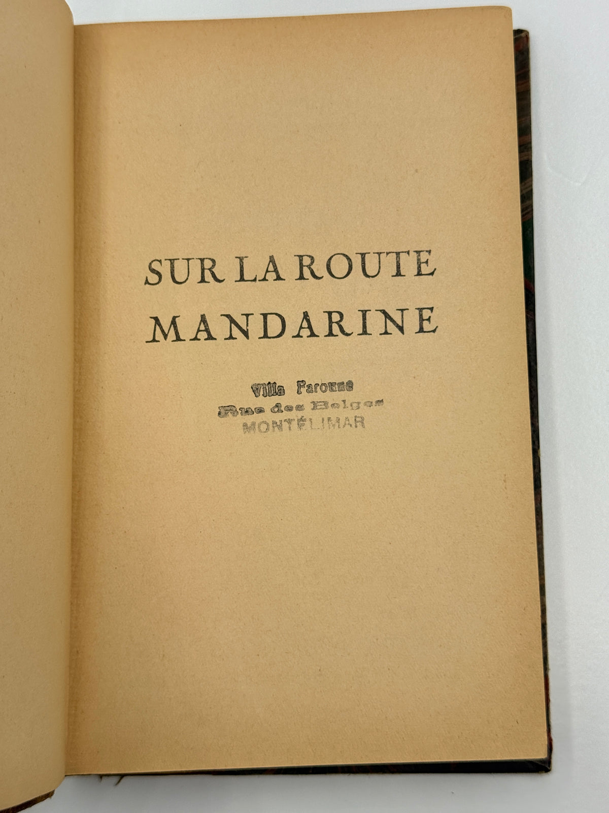 Sur La Route Mandarine by Roland Dorgeles, 1925