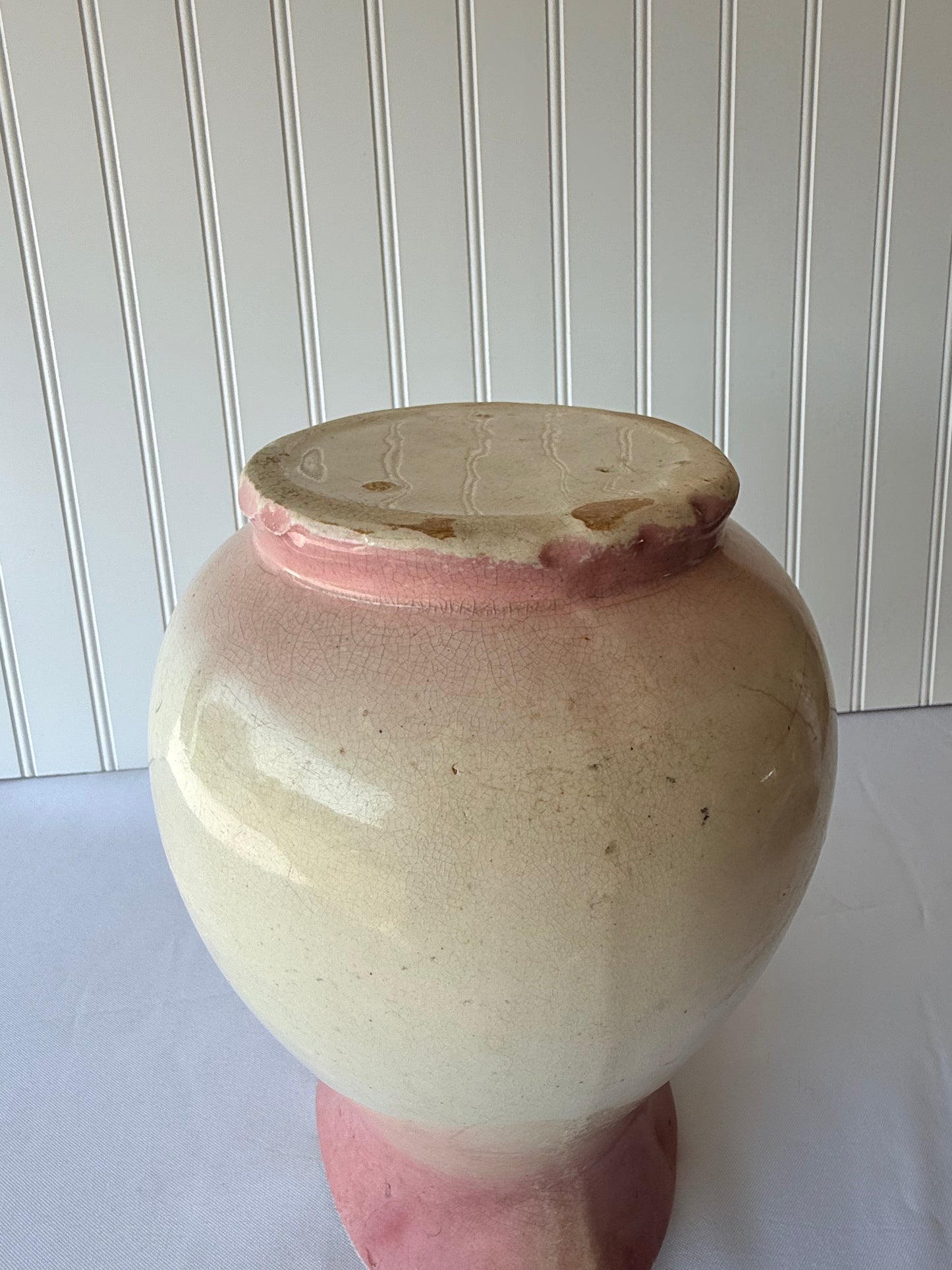 French Style Pink Ironstone Pitcher