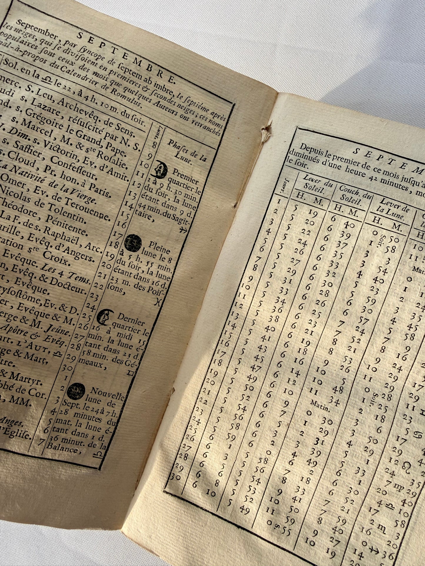 Almanach Royal, French 18th Century Almanac, 1756