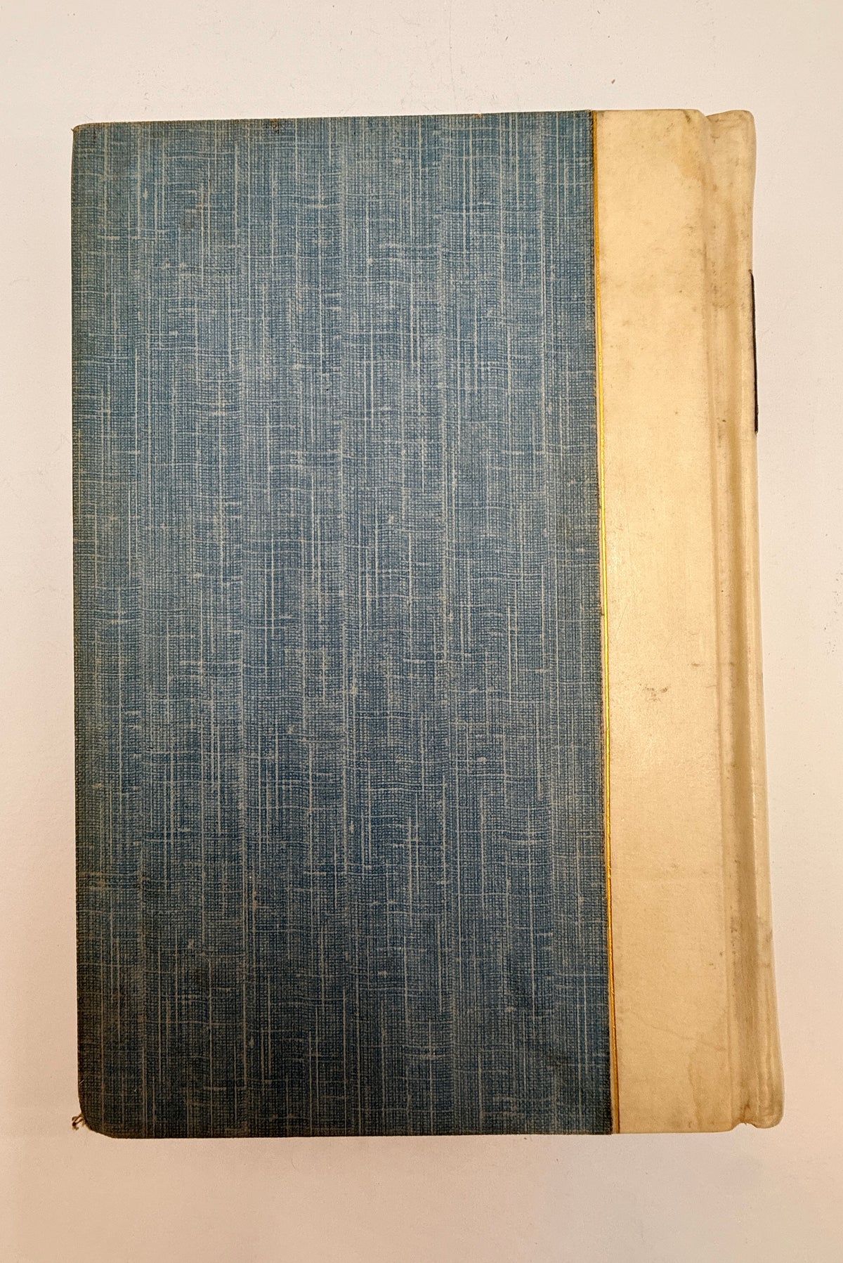 Half Hours On the Quarter Deck, Antique English White Vellum Book