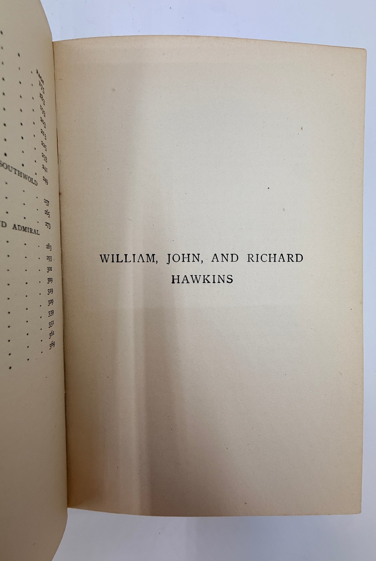 Half Hours On the Quarter Deck, Antique English White Vellum Book