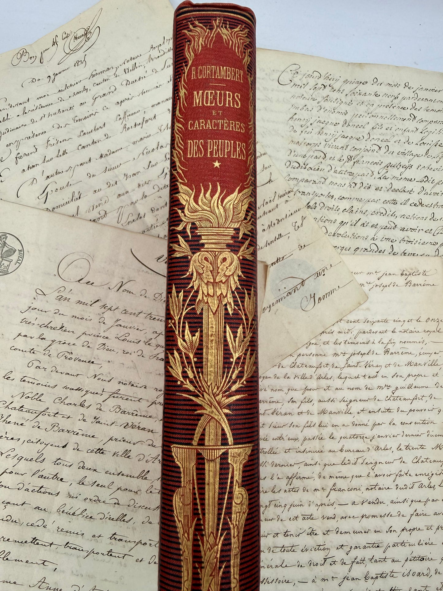 Customs and Characteristics of Peoples, French Cartonnage Book