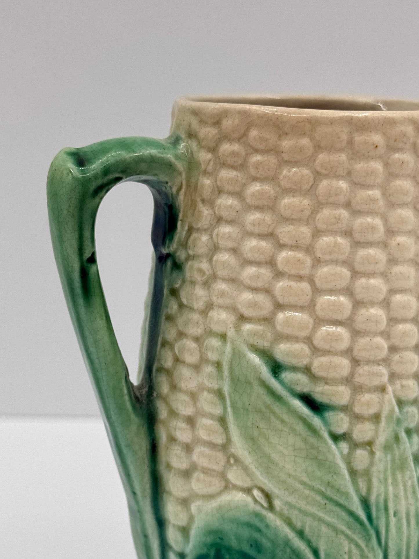 Etruscan Majolican Corn Creamer