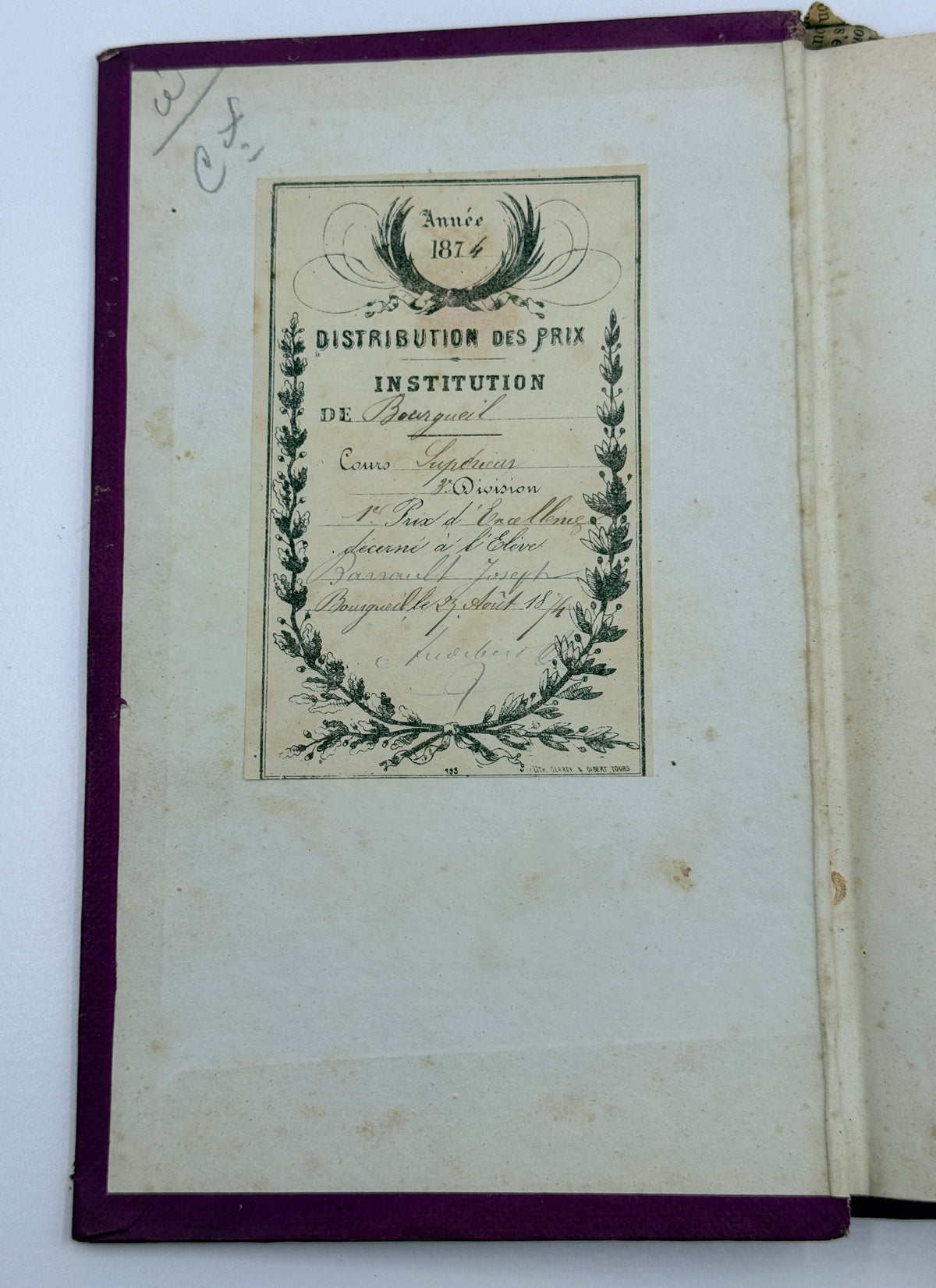 Voyage en Angleterre, French or Trip to England