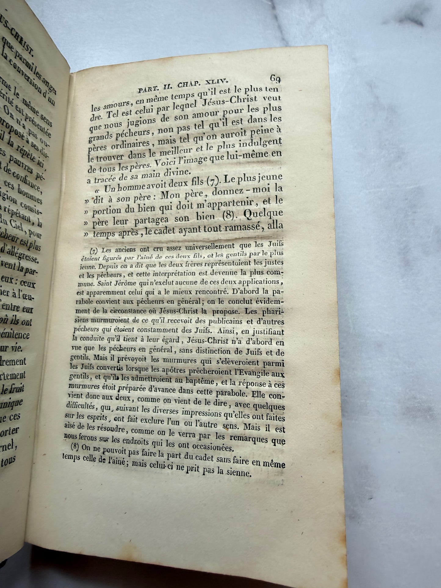 French Antique Book on the History of the Life of Jesus Christ