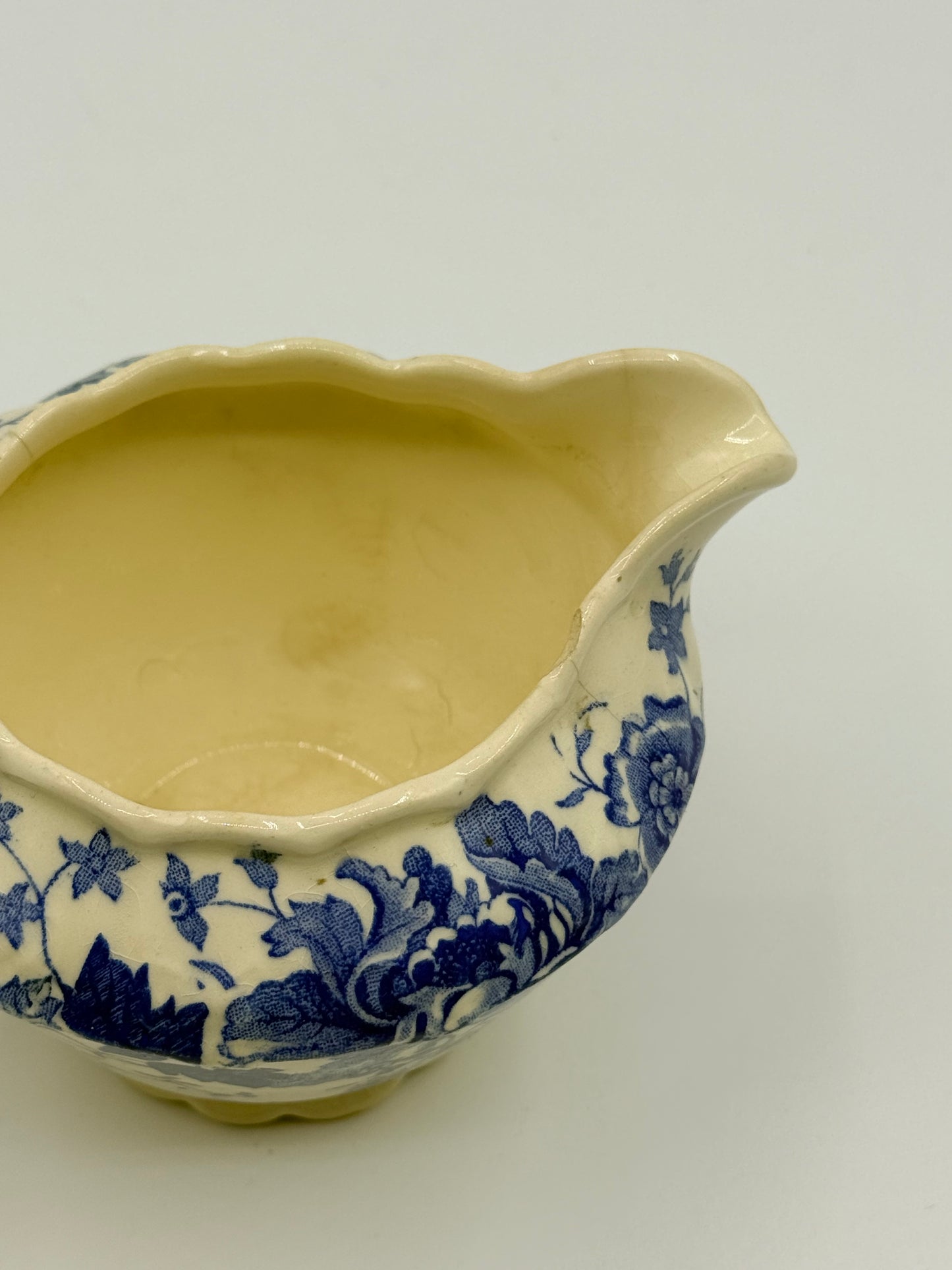 Taylor Smith Dogwood Blue and White Creamer