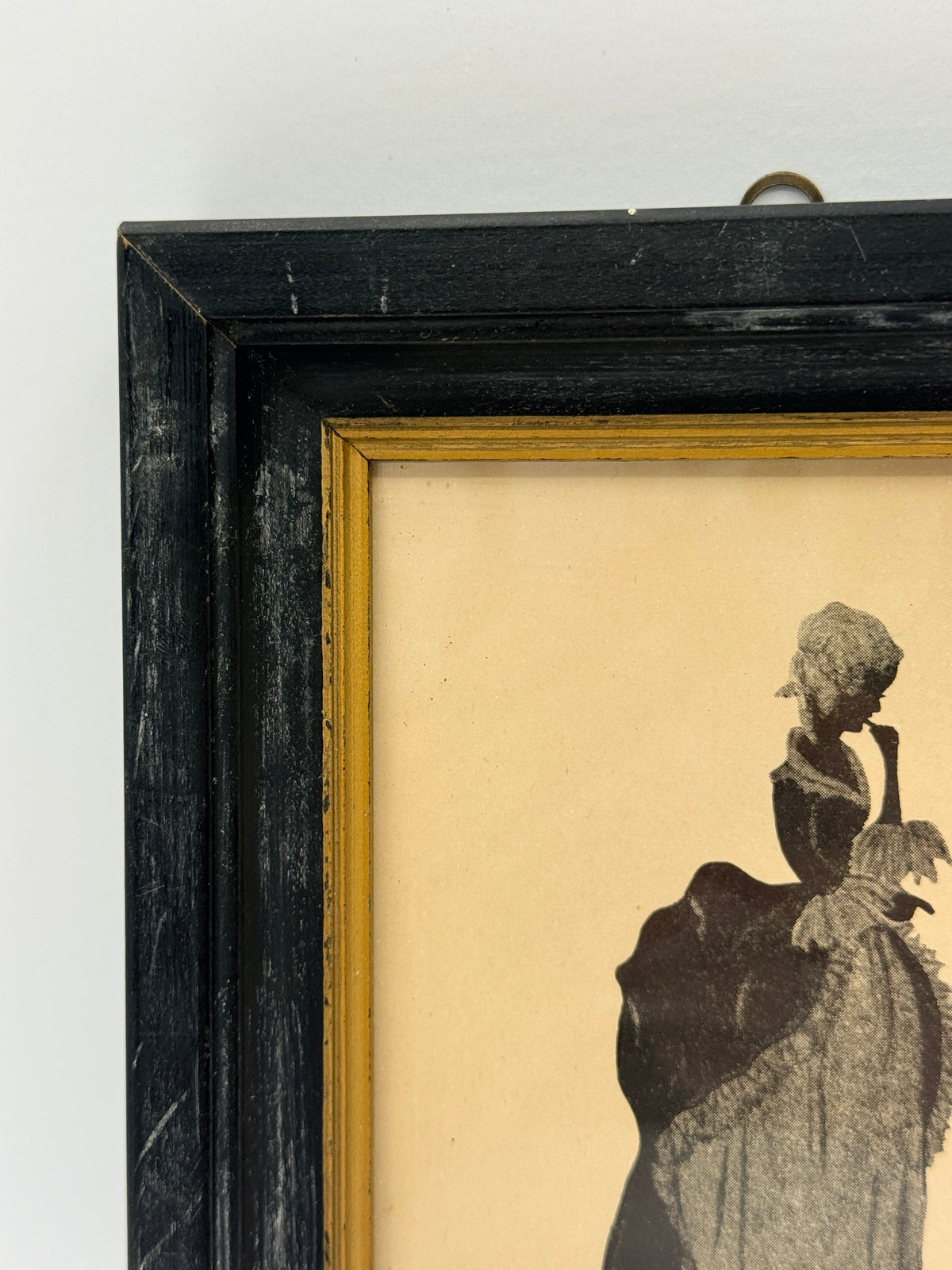 Framed Silhouette, Colonial Lady by C & A Richards - Boston