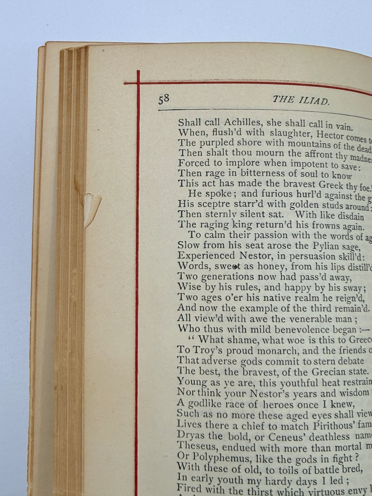Homer’s Iliad, Alexander Pope Edition