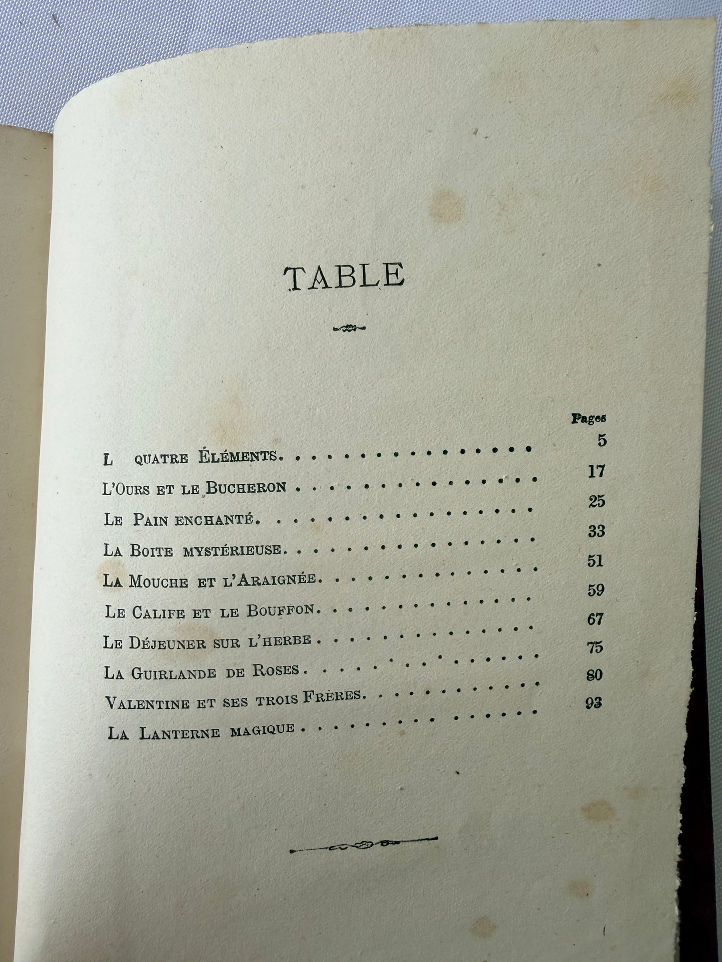 Purple French Cartonnage Book, Les Petits Savants