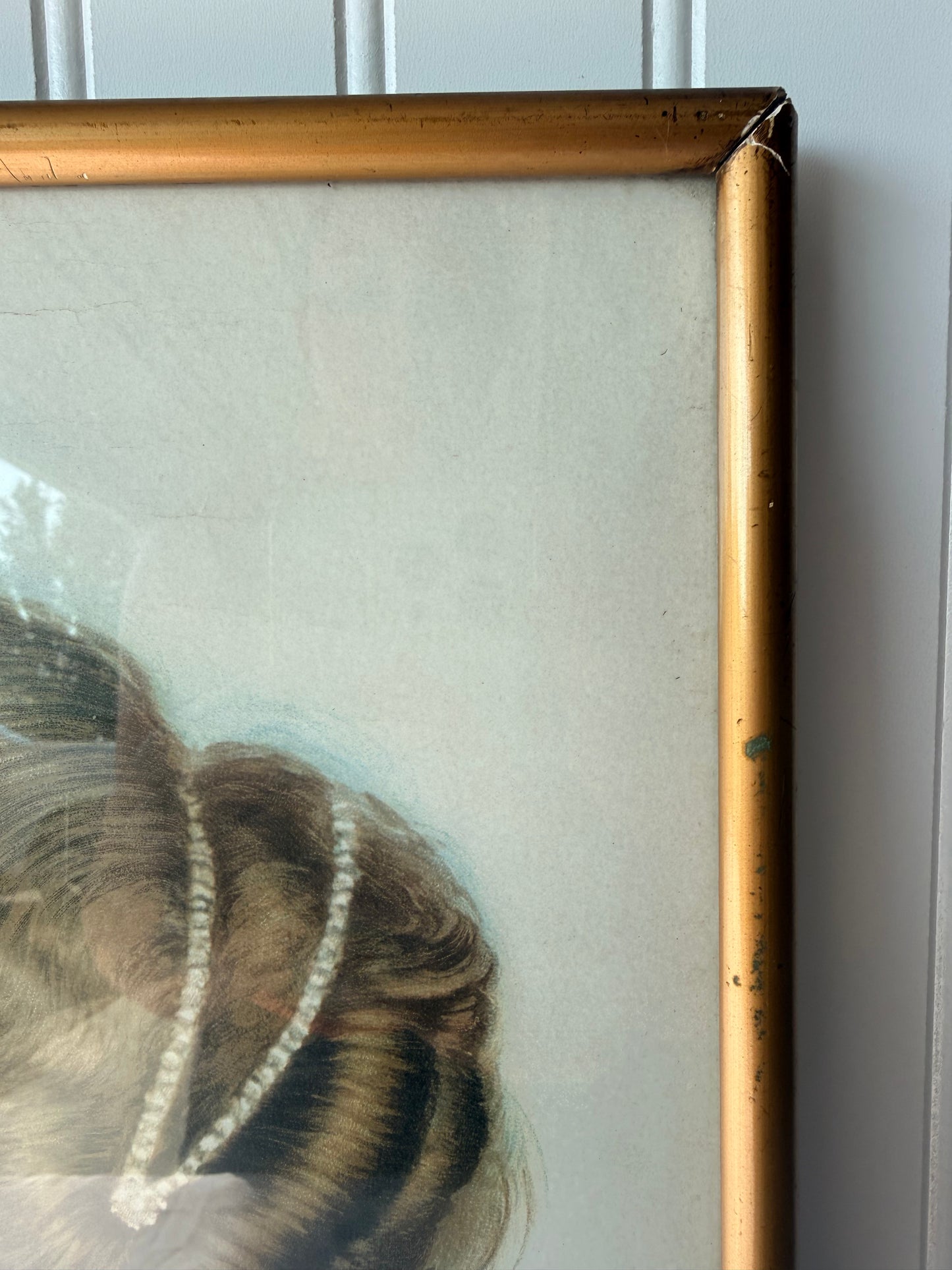 Antique Female Framed Portrait, 17”, 1910