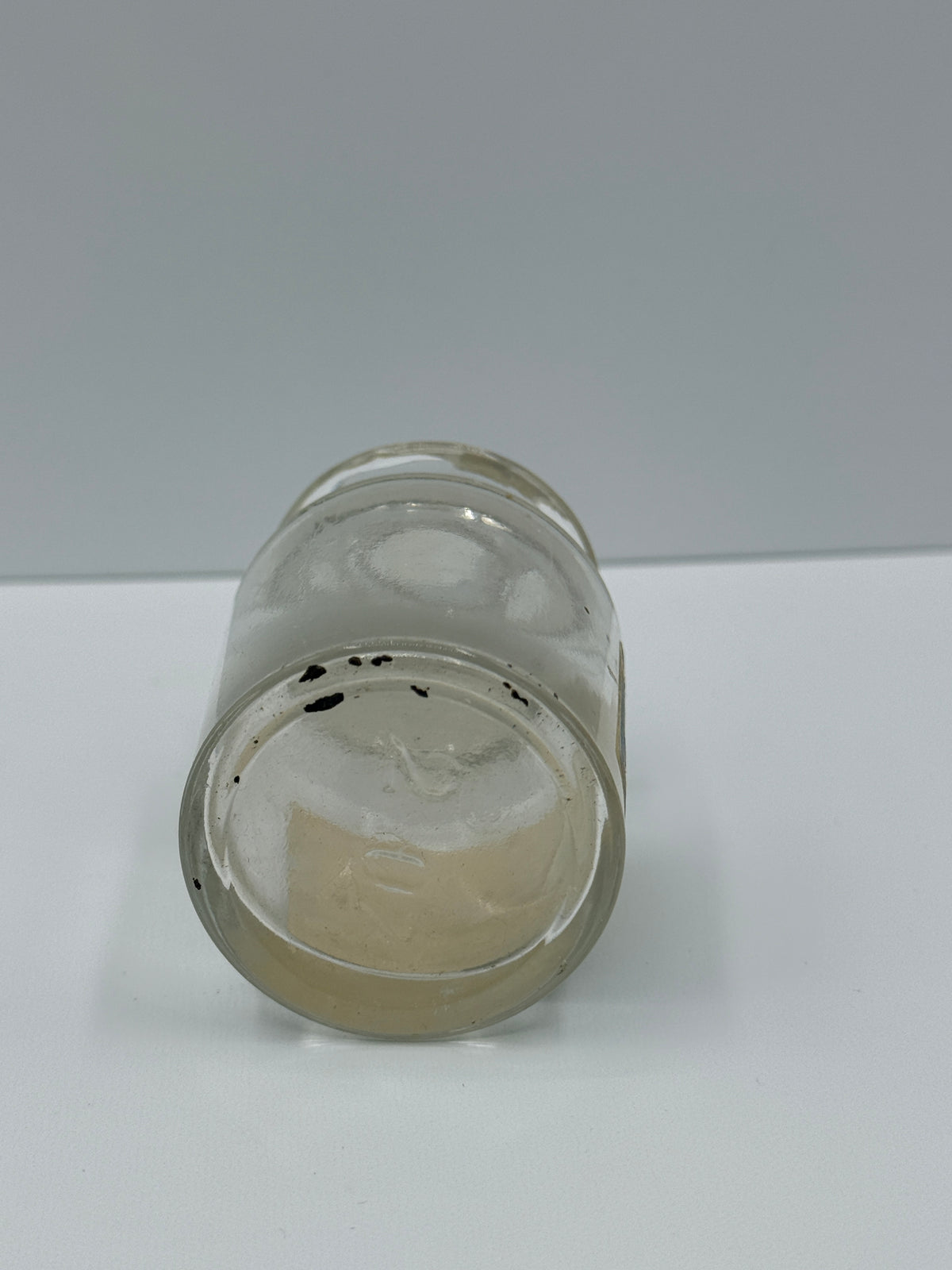 Vintage French Glass Medicine Apothecary Bottle, 3”