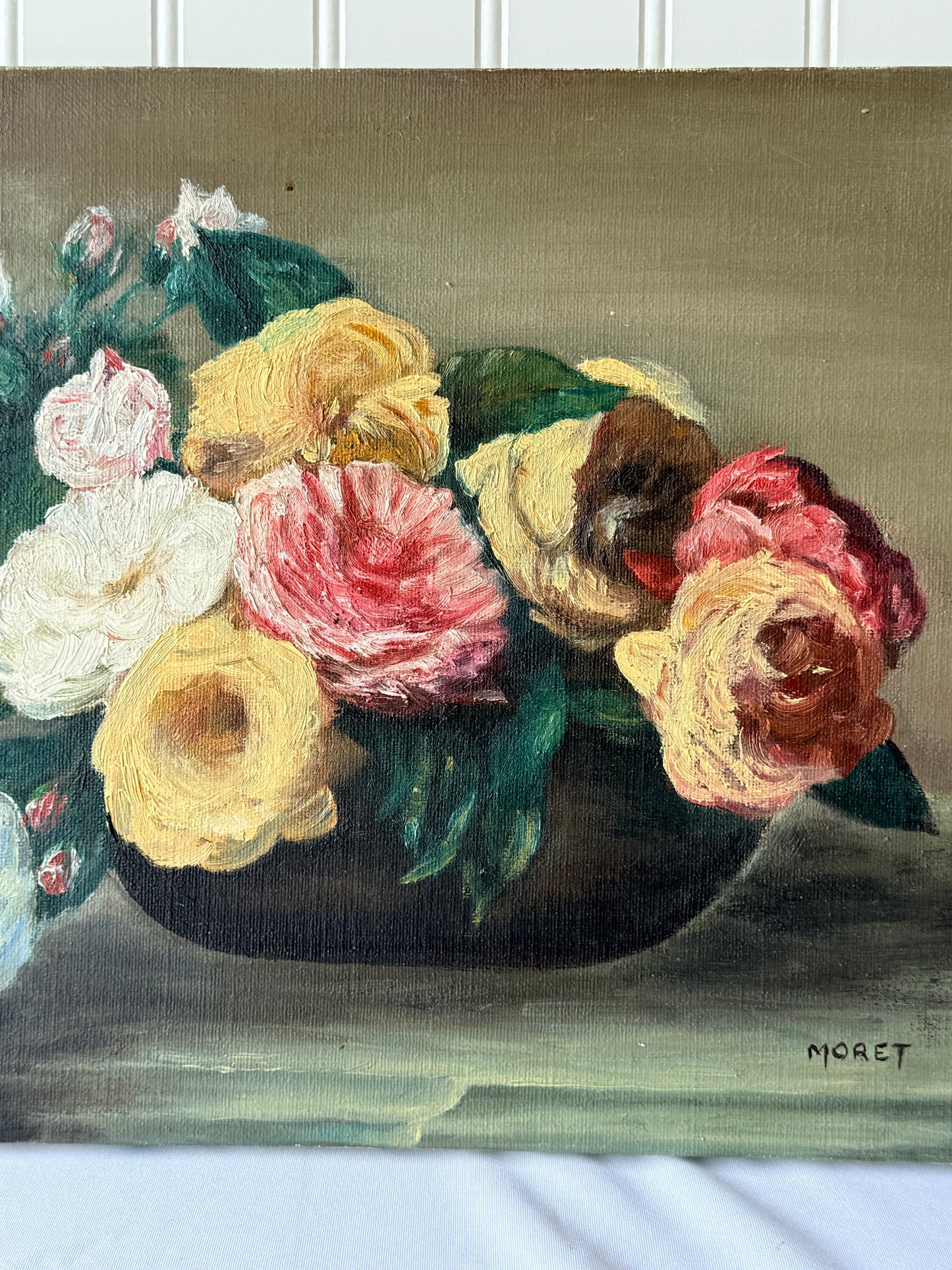 Floral Still Life Oil Painting, 18”