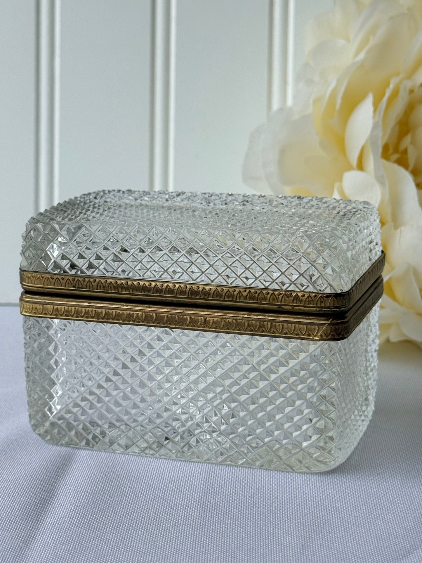 Diamond Cut Crystal Box