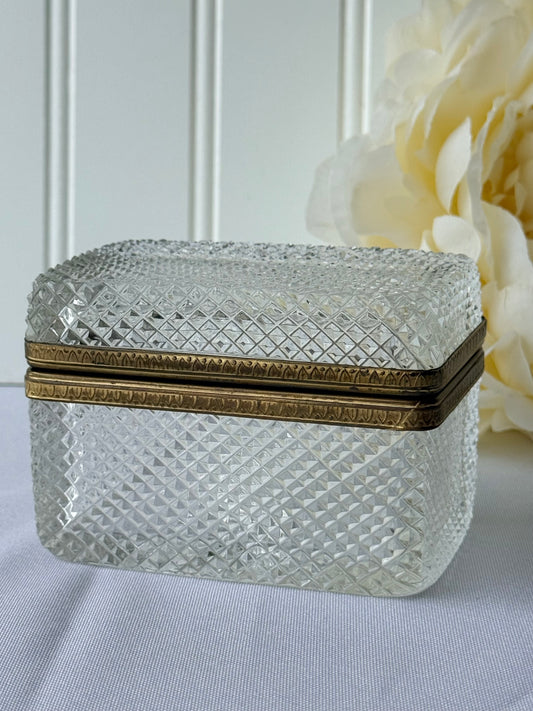 Diamond Cut Crystal Box