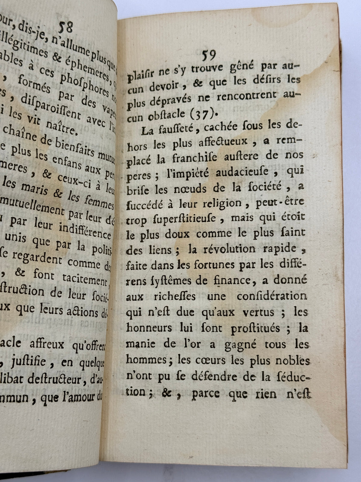 Memoire & Others, Antique French Book, 1762
