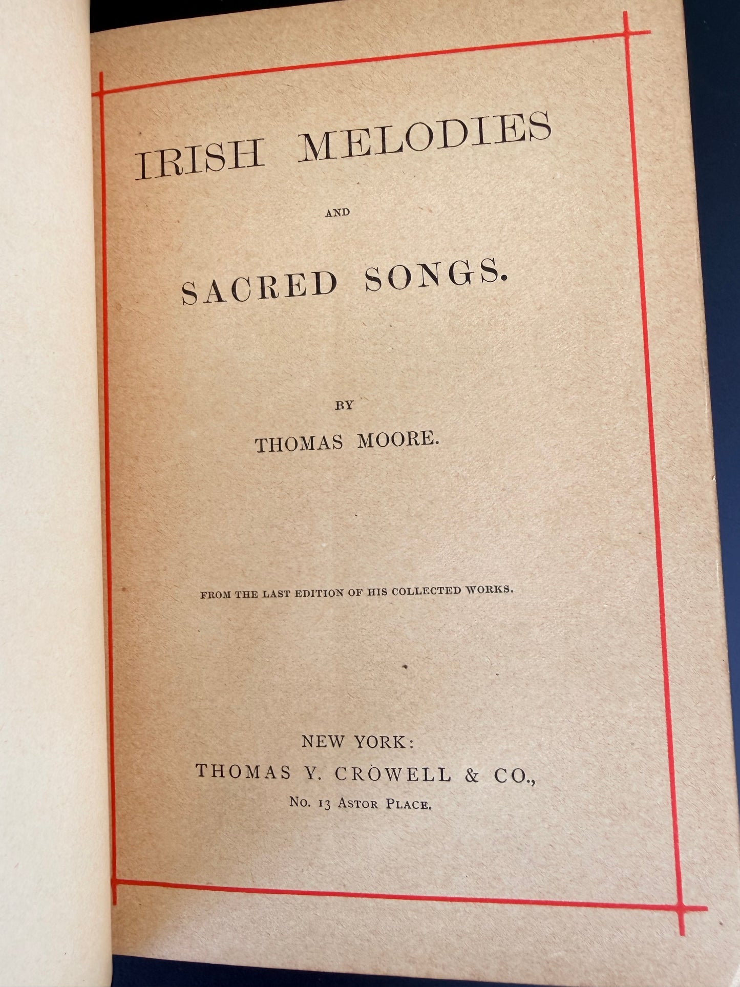 Irish Melodies by Thomas Moore, 1884