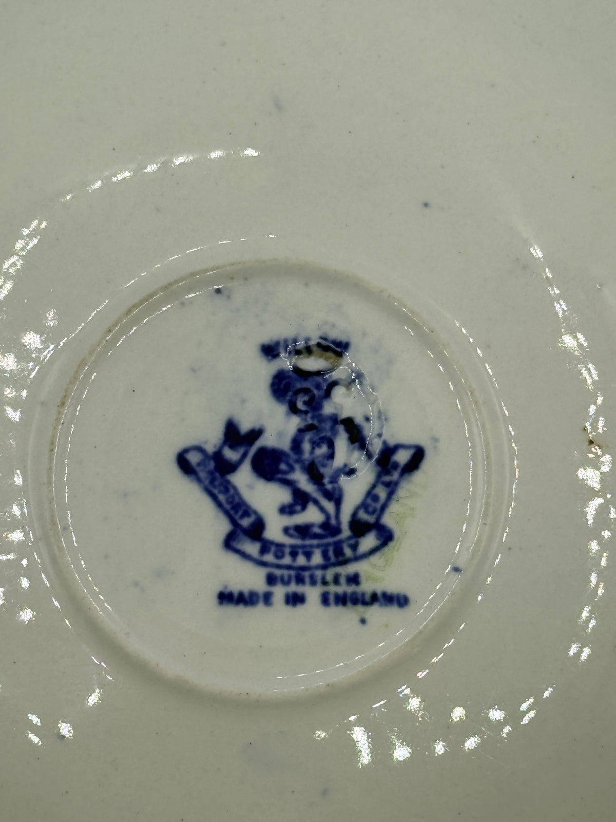 Blue Willow Small Blue & White English Plate