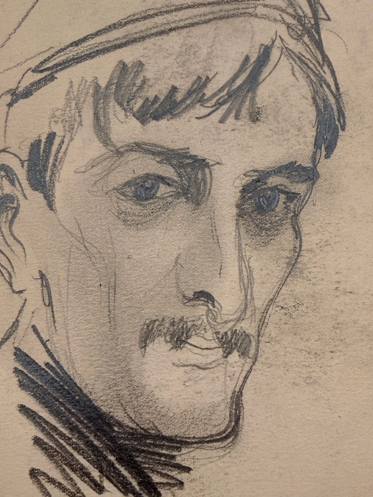 Vintage Unsigned Paper Sketches, France