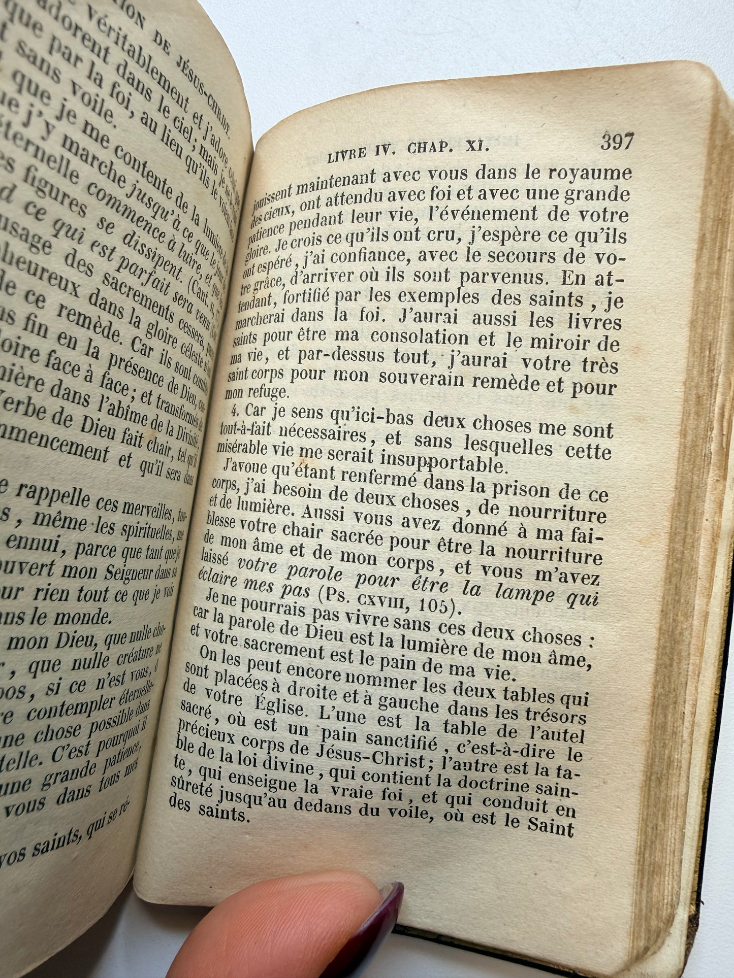 Imitation of Jesus Christ, Leather French Book, 1843
