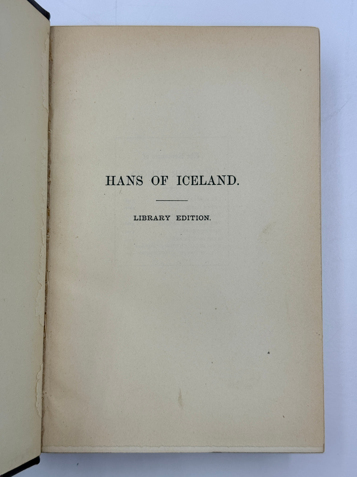 Hans of Iceland by Victor Hugo, 1894