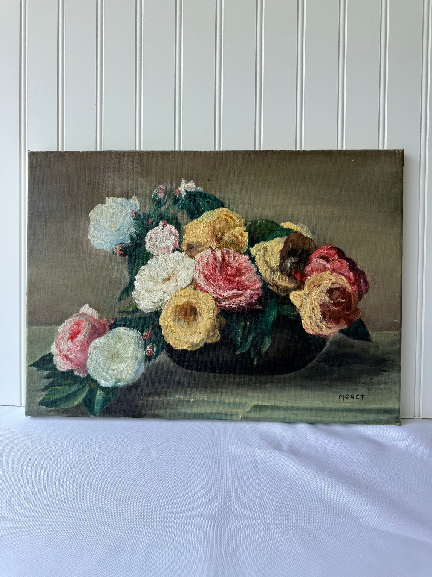 Floral Still Life Oil Painting, 18”