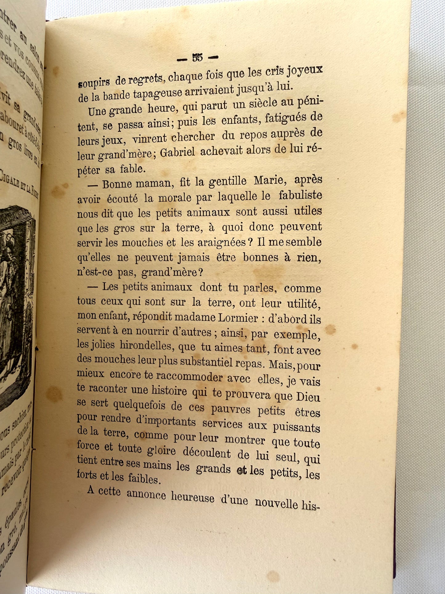 Purple French Cartonnage Book, Les Petits Savants