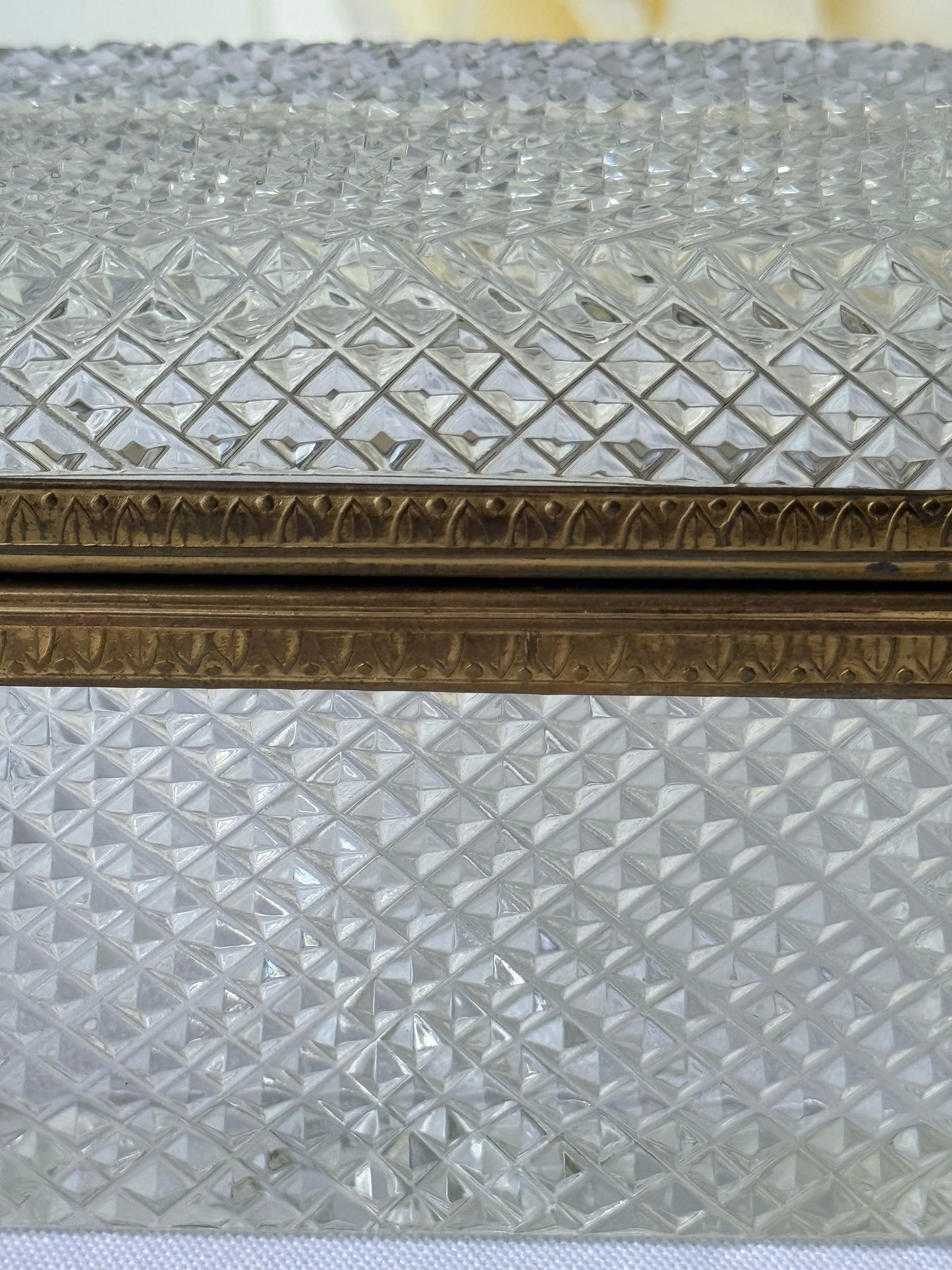 Diamond Cut Crystal Box