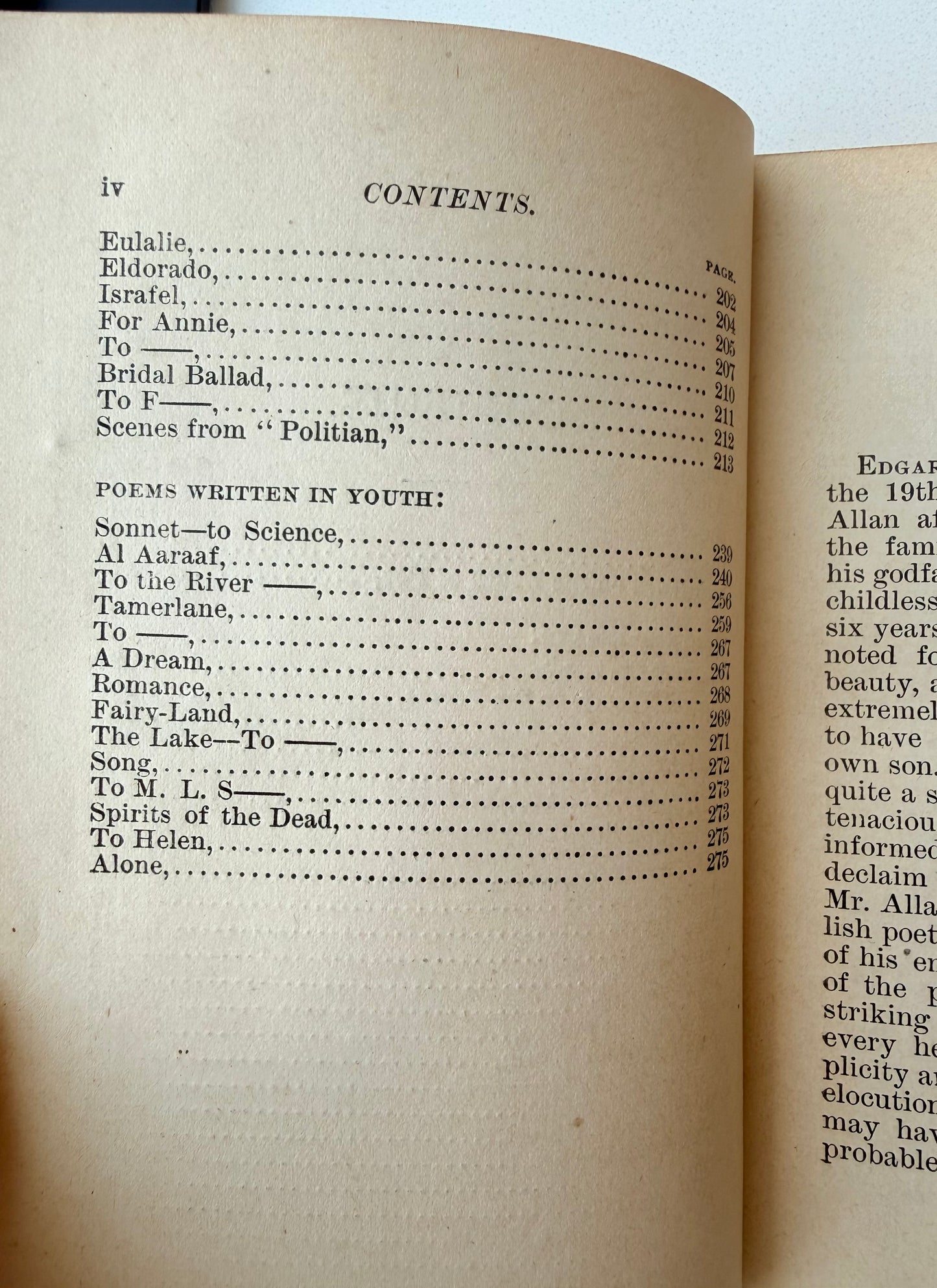 Edgar Allen Poe’s Poetical Works with Memoir (~1895)