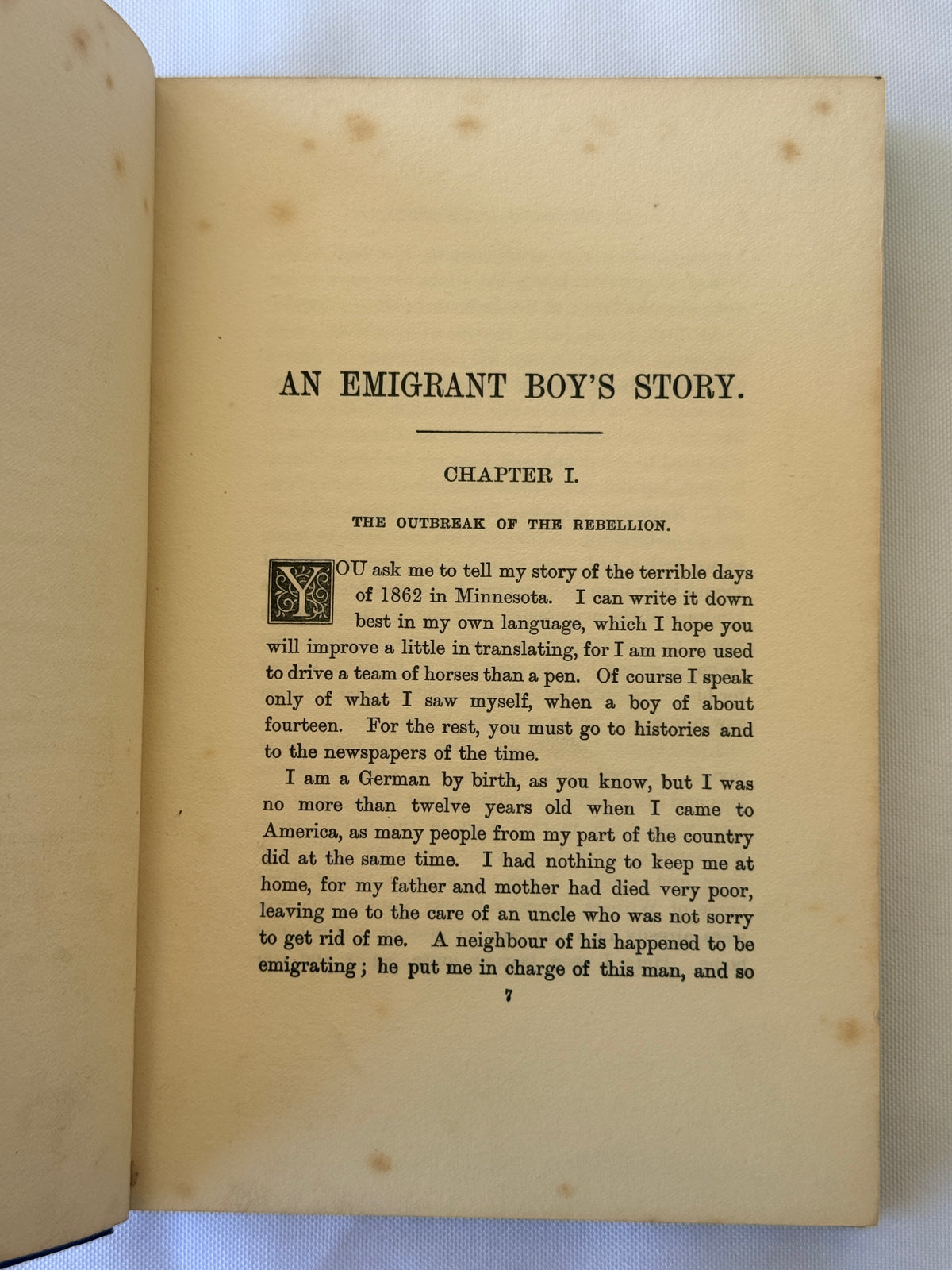 An Emigrant Boy’s Story by Ascott R Hope