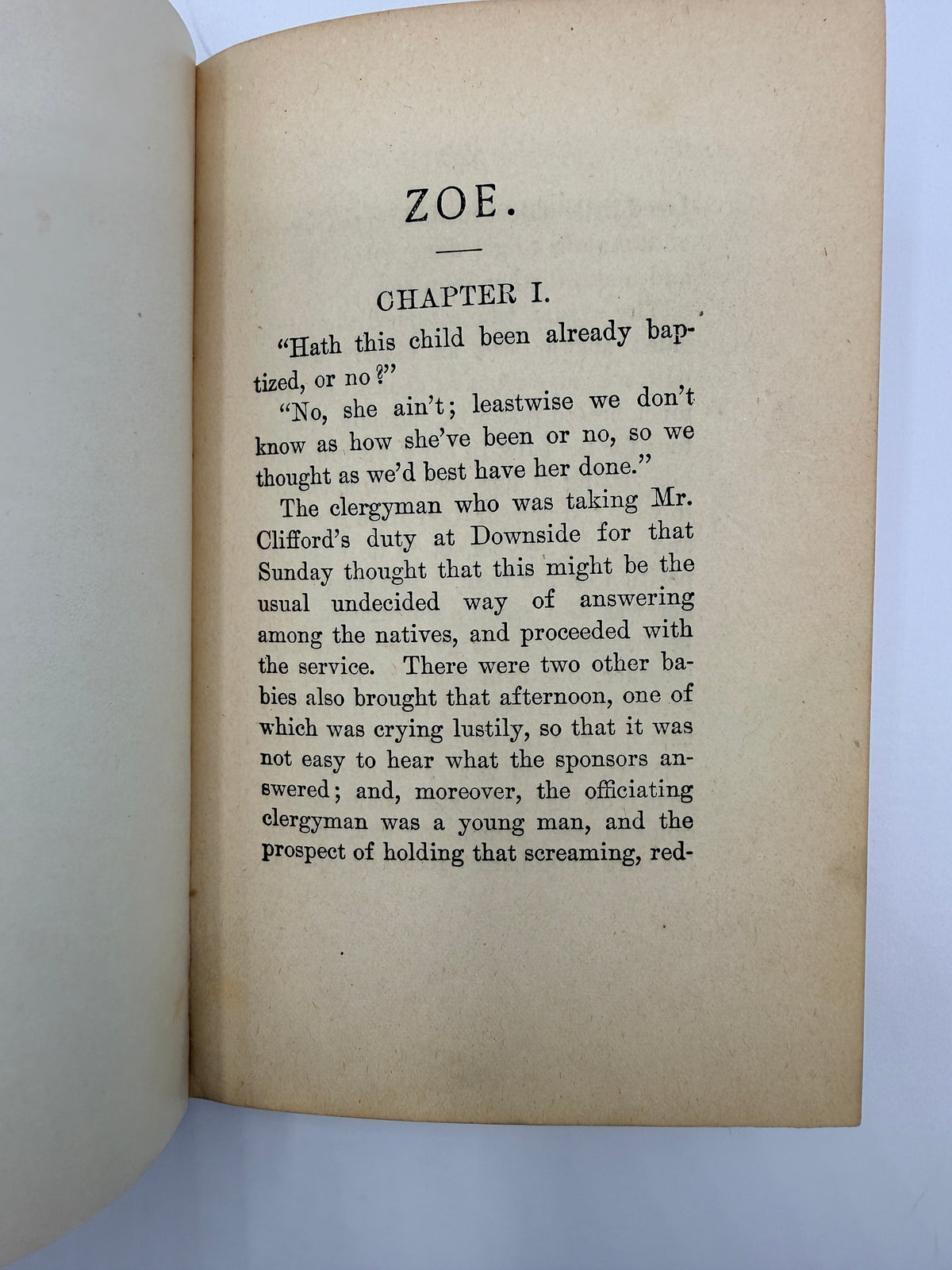 Zoe- an Antique Book